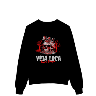 Nome do produto Moletom Premium Fechado Caveira Psicodélica Rock Style