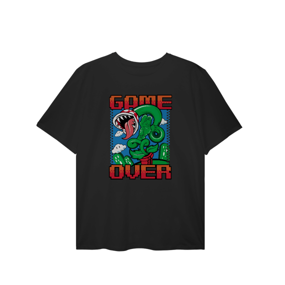 [Plus Size] Camiseta Super Mario Game Over
