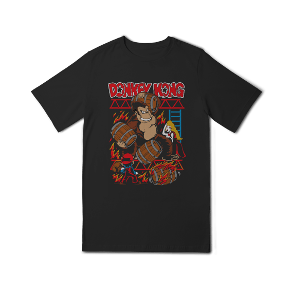 [Infantil] Camiseta Donkey Kong Retrô (10 a 14 anos)