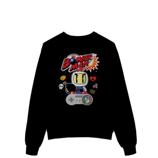 Nome do produtoMoletom Premium Fechado Bomber Man Retrô - Snes
