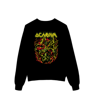 Nome do produtoMoletom Premium Fechado The Legend of Zelda - Link - Ocarina