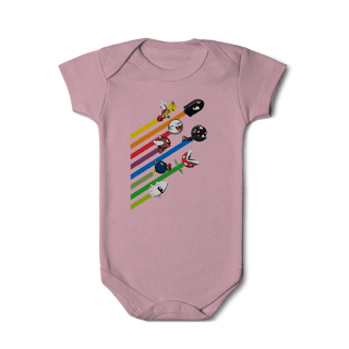 Nome do produto [Infantil] Body Corrida dos Vilões – Super Mario