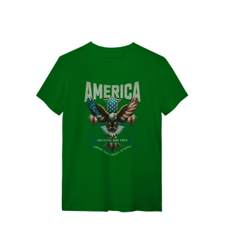 Nome do produto[Quality] Camiseta América – Faithful and Free