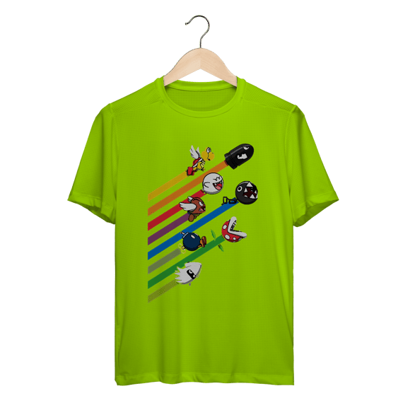 [Sport UV] Camiseta Dry Fit UV Corrida dos Vilões – Super Mario