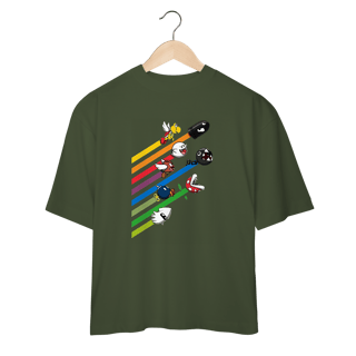 Nome do produto [Oversized] Camiseta Corrida dos Vilões – Super Mario