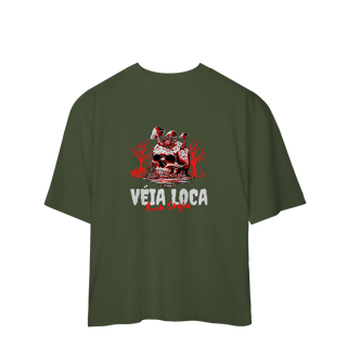 Nome do produto [Oversized] Camiseta Caveira Psicodélica Rock Style