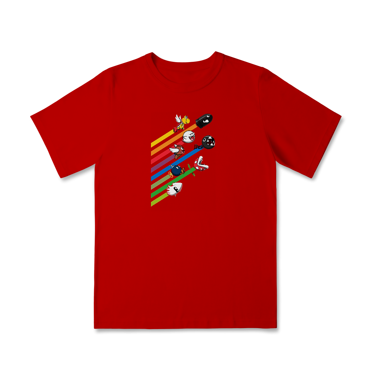 Nome do produto: [Infantil] Camiseta Corrida dos Vilões – Super Mario (2 a 8 anos)