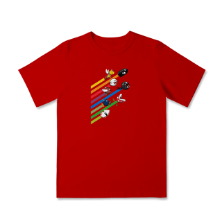 [Infantil] Camiseta Corrida dos Vilões – Super Mario (2 a 8 anos)