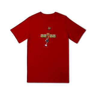 Nome do produto [Infantil] Camiseta Super Mario - Soco no Bloco (10 a 14 anos)