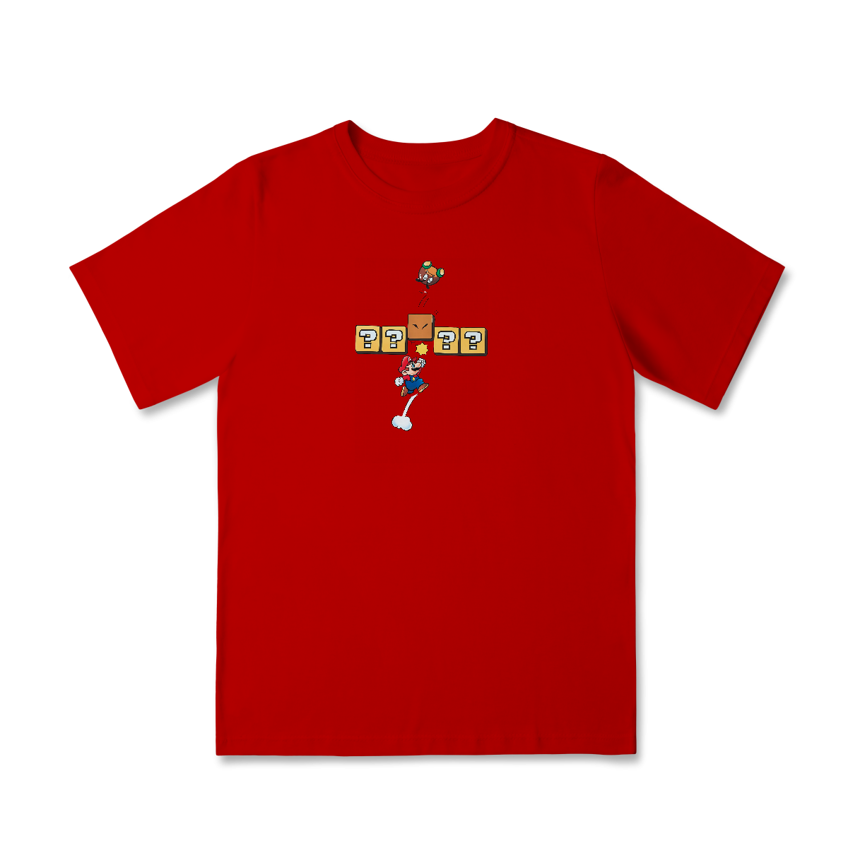 Nome do produto: [Infantil] Camiseta Super Mario - Soco no Bloco (2 a 8 anos)