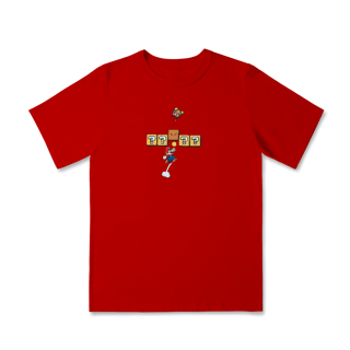 [Infantil] Camiseta Super Mario - Soco no Bloco (2 a 8 anos)