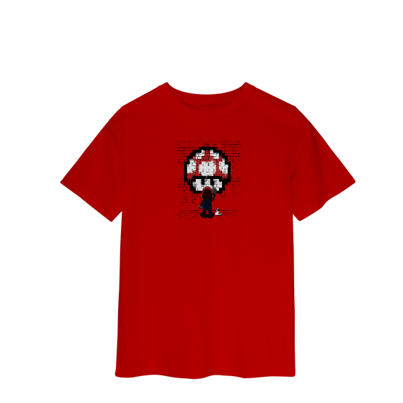 [Infantil] Camiseta Super Mario Grafiteiro (2 a 8 anos)