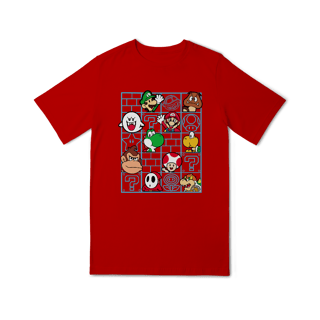 Nome do produto[Infantil] Camiseta Super Mário Nostalgia (10 a 14 anos)