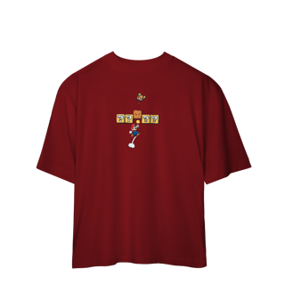 Nome do produto [Oversized] Camiseta Super Mario – Soco no Bloco