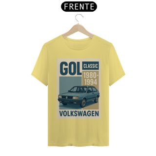 Nome do produto Camiseta Gol Quadrado | Volkswagen Clássico 1980-1994 | Estampa Retrô Vintage