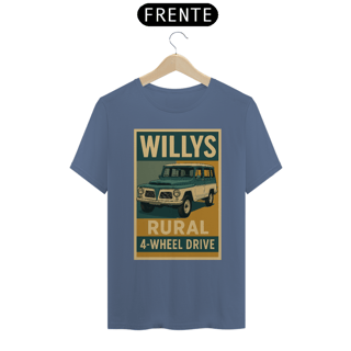 Nome do produto Camiseta Willys Rural 4x4 | Estilo Retrô Off-Road Brasileiro