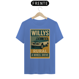 Nome do produto Camiseta Willys Rural 4x4 | Estilo Retrô Off-Road Brasileiro