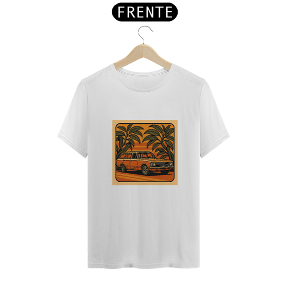 Camiseta Chevrolet Caravan Clássica | Estampa Retrô Radiator Foliage