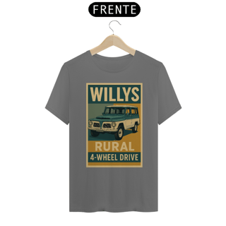 Nome do produto Camiseta Willys Rural 4x4 | Estilo Retrô Off-Road Brasileiro
