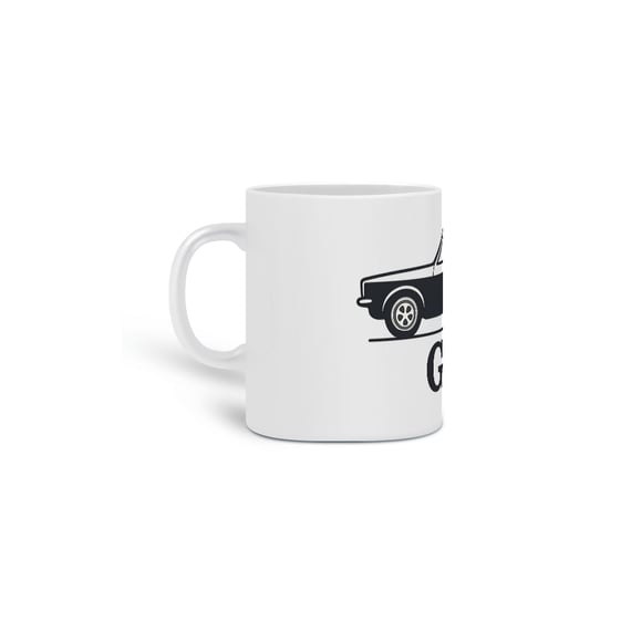 Caneca Chevette GP 2 Minimalista | Perfil Lateral Vintage