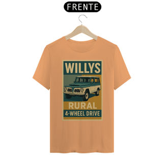 Nome do produto Camiseta Willys Rural 4x4 | Estilo Retrô Off-Road Brasileiro
