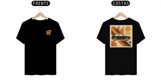 Nome do produto Camiseta Fiat 147 Minimalista | Silhueta nas Costas + “147” no Peito