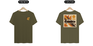 Nome do produto Camiseta Fiat 147 Minimalista | Silhueta nas Costas + “147” no Peito