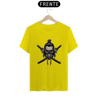 Nome do produto camiseta samurai skull dual katanas 