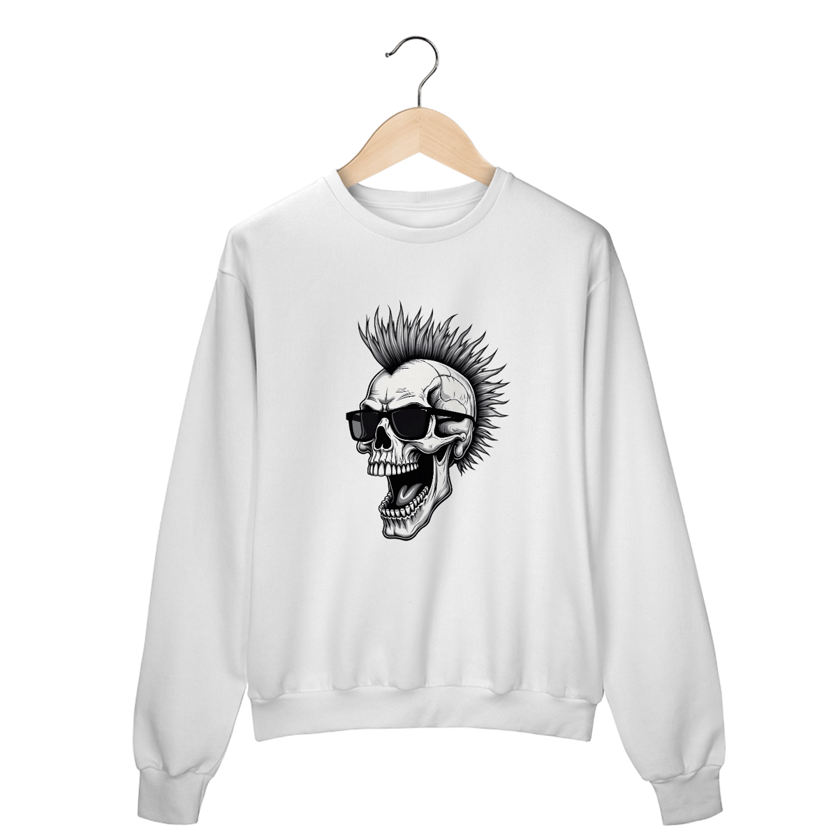 Nome do produto: Moletom Fechado - Caveira