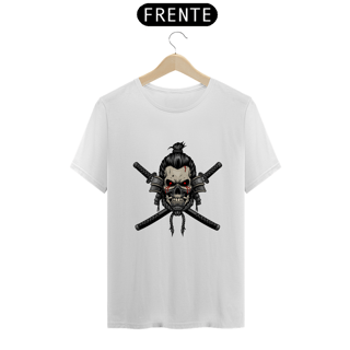 Nome do produto camiseta samurai skull dual katanas 
