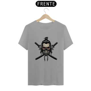 Nome do produto camiseta samurai skull dual katanas 