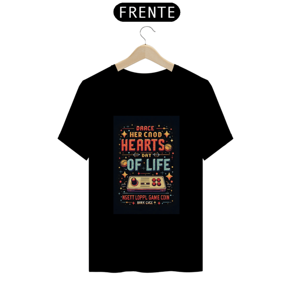Camiseta Preta gamer OLD