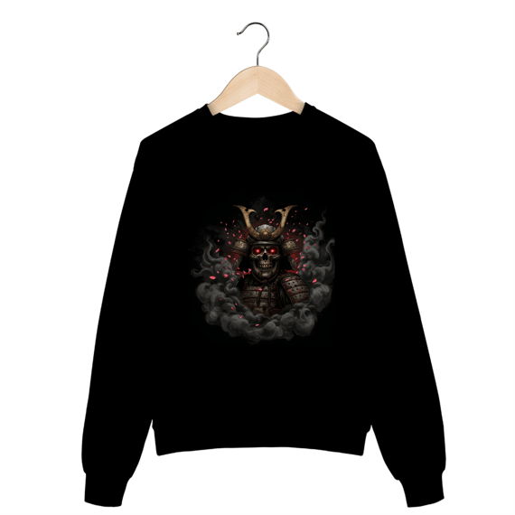Moletom Preto Ghostly samurai 