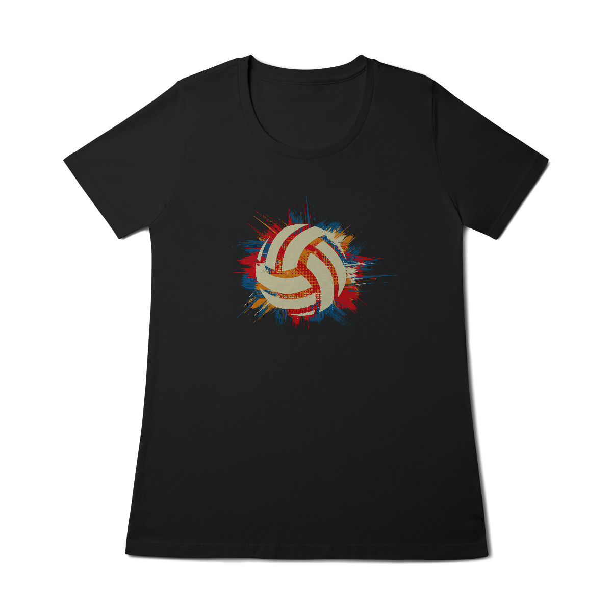 Nome do produto: Camiseta Feminina Vôlei Art