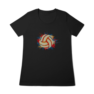 Camiseta Feminina Vôlei Art