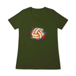Nome do produto Camiseta Feminina Vôlei Art