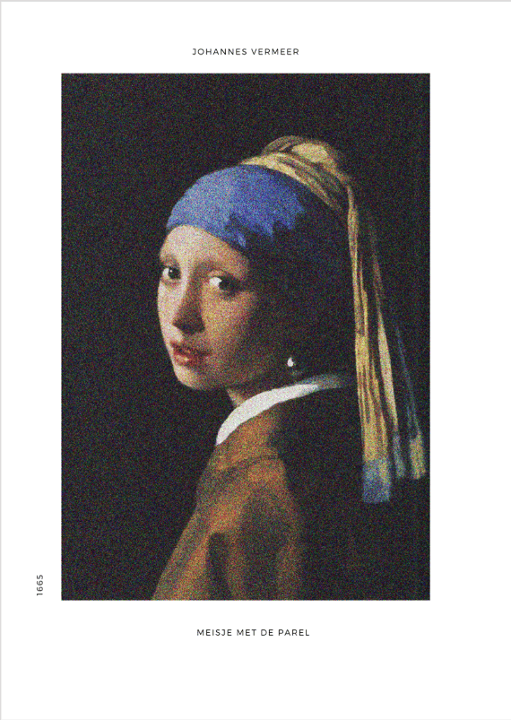 Poster Meisje met de parel | Johannes Vermeer