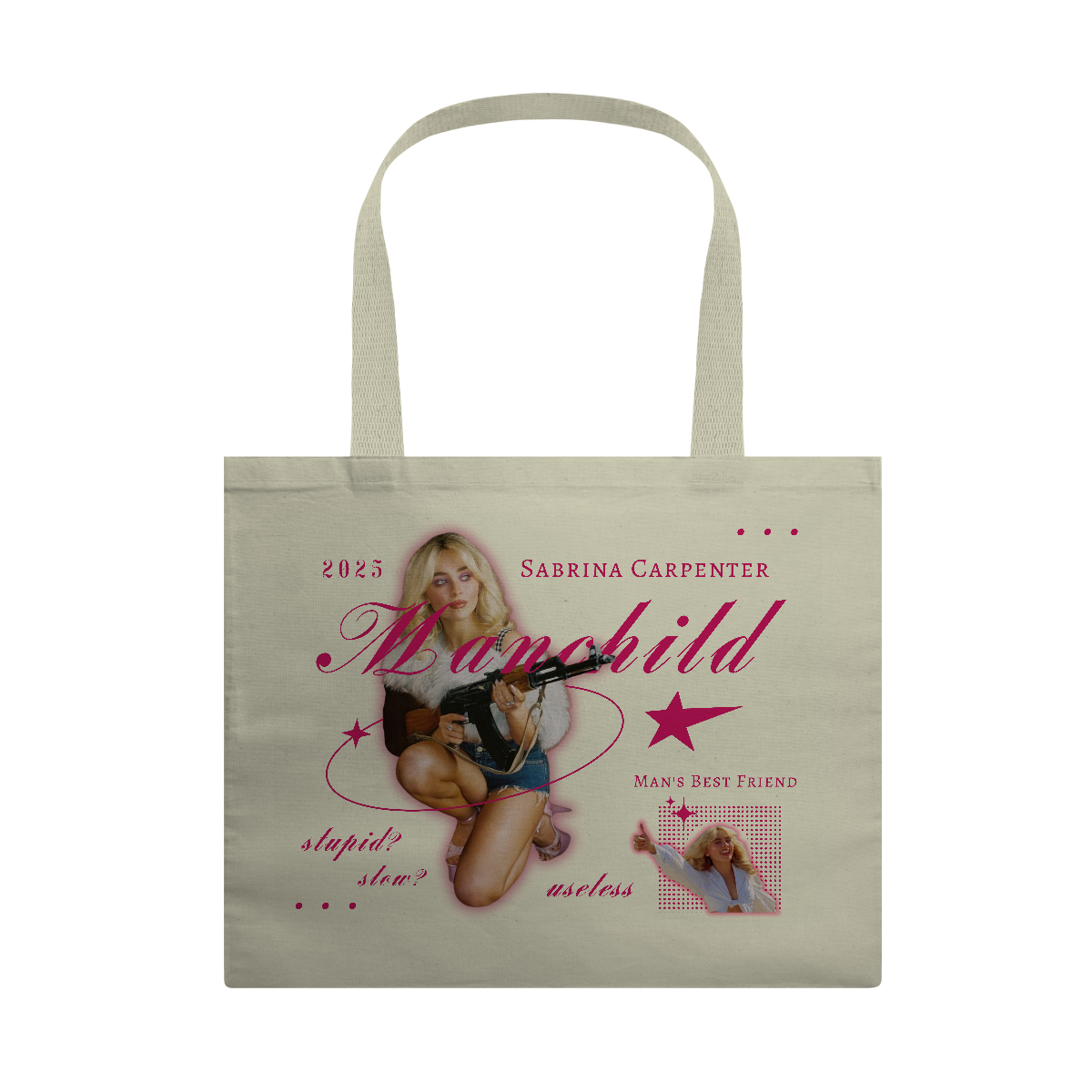 Nome do produto: Ecobag - Manchild - Sabrina Carpenter