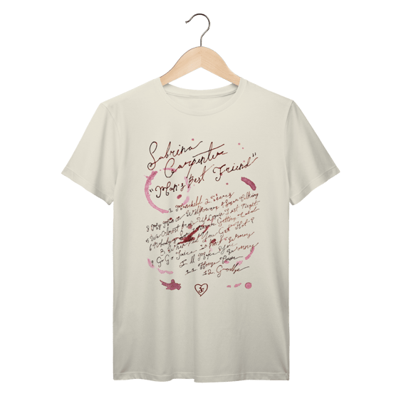 Camiseta - Mans Best Friend Tracklist - Sabrina Carpenter