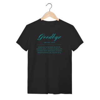 Nome do produto Camiseta - Goodbye preta - Sabrina Carpenter