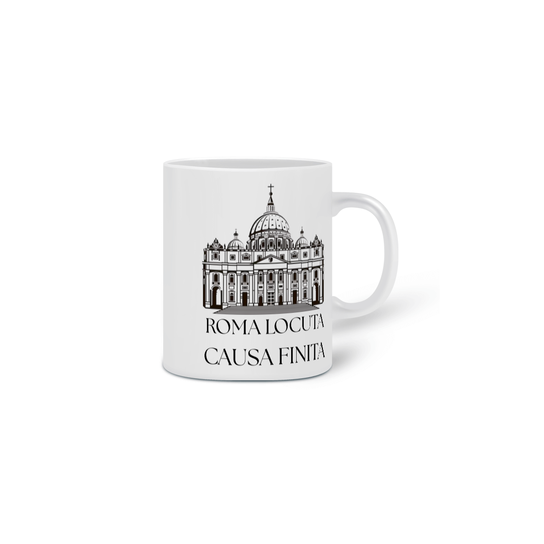 Nome do produto: Caneca Roma Locuta Causa Finita