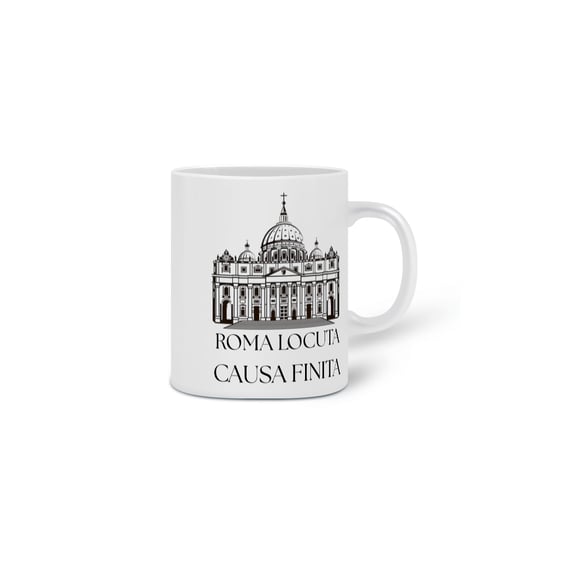 Caneca Roma Locuta Causa Finita