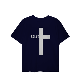 Nome do produto T-shirt Plus Size Salvo na Cruz