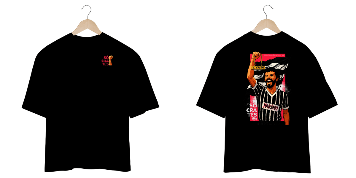 Nome do produto: Camiseta Oversized Sócrates - Linha Arena