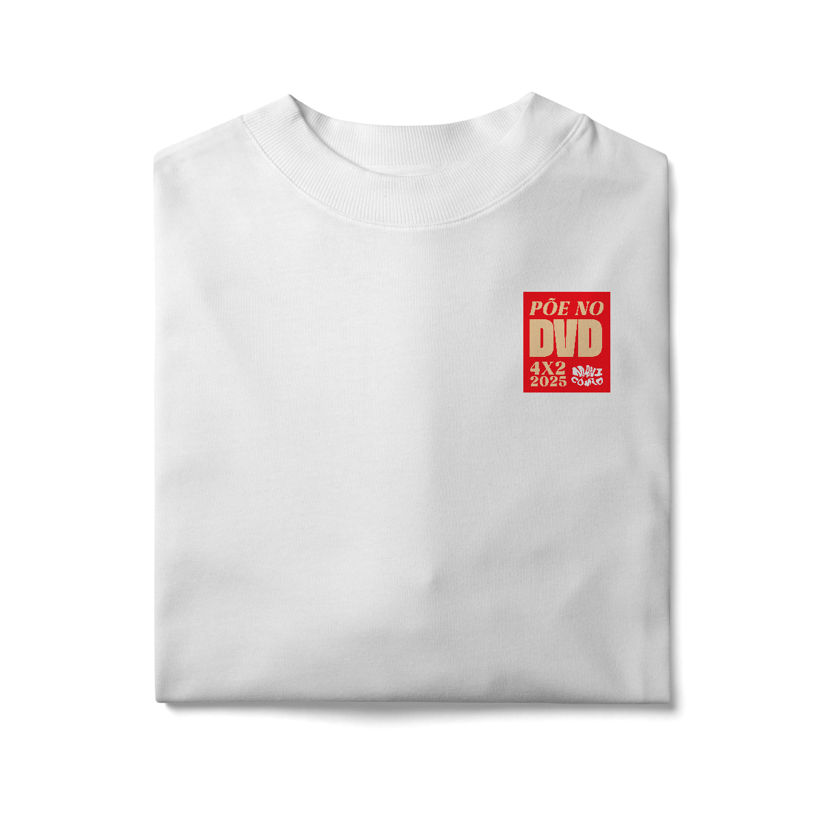 Nome do produto: Camiseta Oversized Põe no DVD - Linha Arena