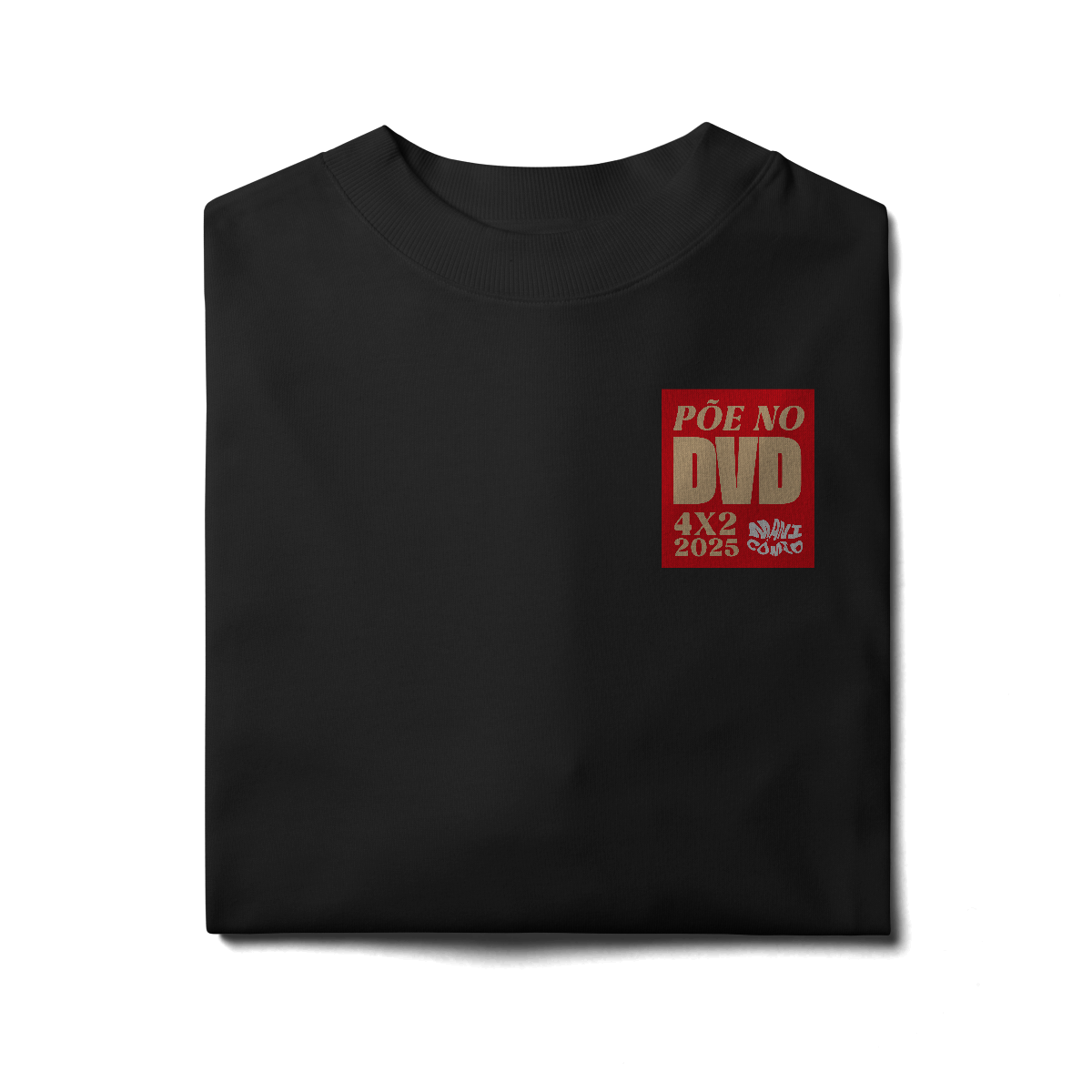 Nome do produto: Camiseta Oversized Põe no DVD - Linha Arena
