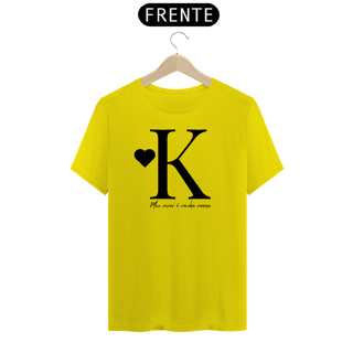 Nome do produto Camiseta Letra K - Meu Viver é Minha Marca