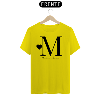 Nome do produto Camiseta Letra M - Meu Viver é Minha Marca