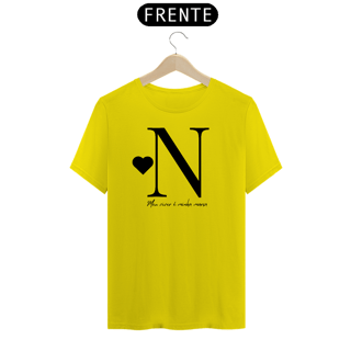 Nome do produto Camiseta Letra N - Meu Viver é Minha Marca