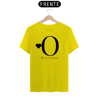 Nome do produto Camiseta Letra O - Meu viver é Minha Marca